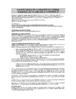 Compte rendu réunion du Conseil Municipal du 19 juin 2025