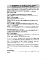 Compte rendu réunion du Conseil Municipal du 30 mai 2024