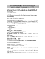 Compte rendu réunion du Conseil Municipal du 05 mars 2026