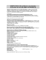 compte rendu de la réunion du Conseil Muncipal du 16 avril 2026